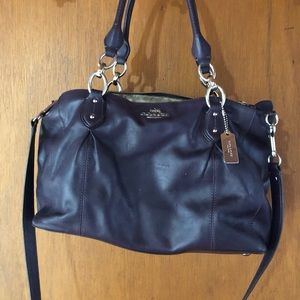 Authentic Coach Purple Collette Carry all Handbag